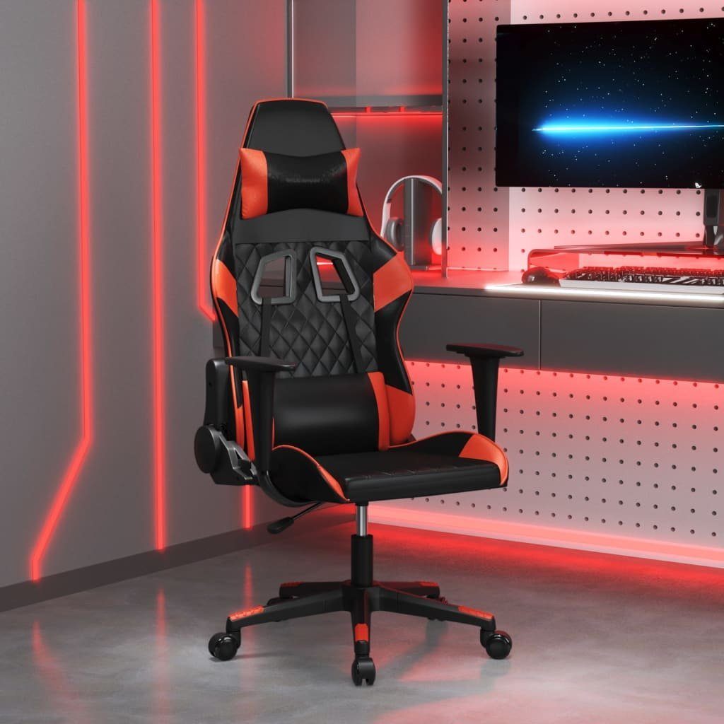 vidaXL Gaming-Stuhl Gaming-Stuhl Schwarz und Rot Kunstleder (1 St)