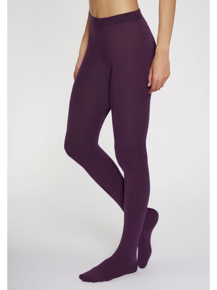 LAVANA basic Strickstrumpfhose in beere günstig kaufen