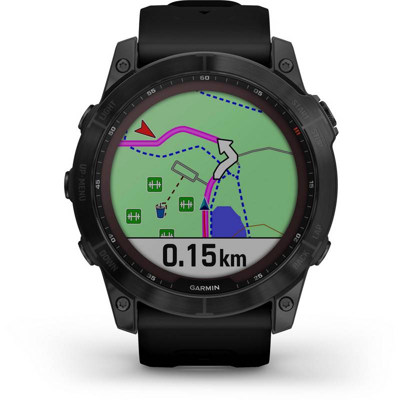 Garmin fenix 7X Sapphire Solar Titan Sportuhr