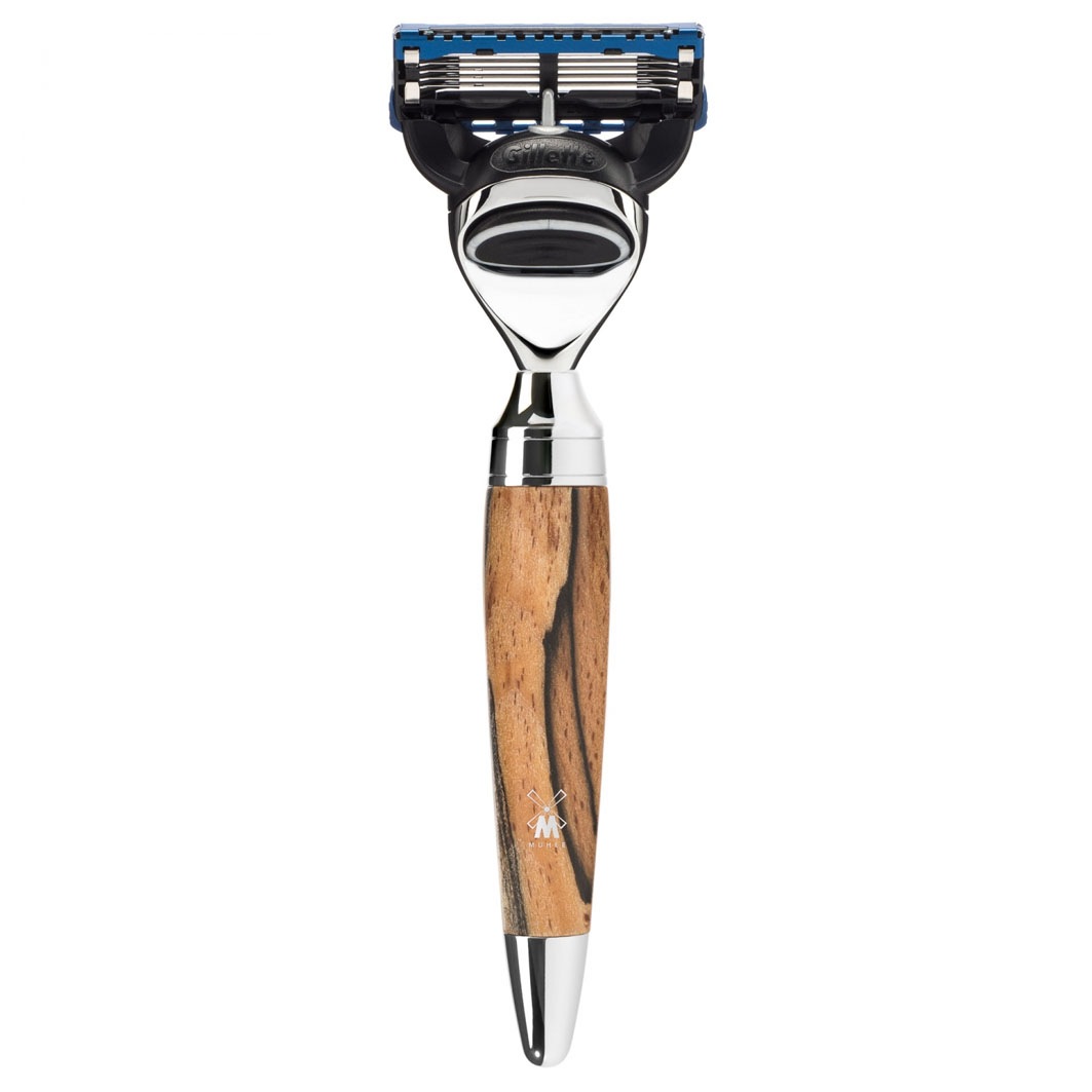 Stylo 3 tlg Rasierset Silberspitz.Fusion™. Griff Gestockte Buche