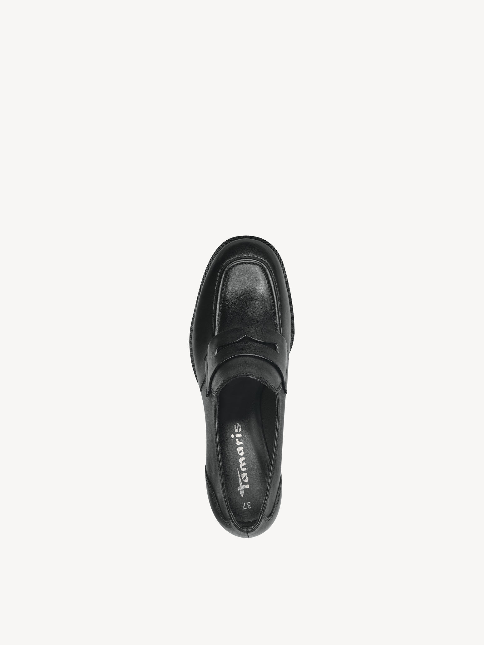 Slipper en cuir - noir
