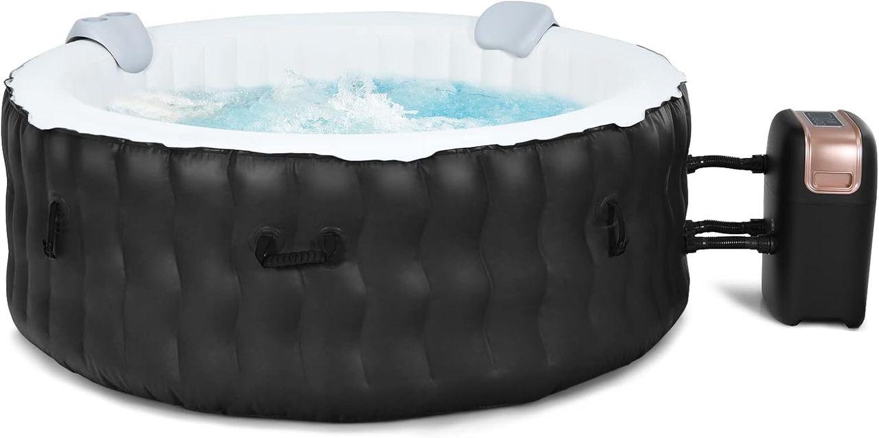 Costway Aufblasbarer Whirlpool Ø180cm | 4 Personen