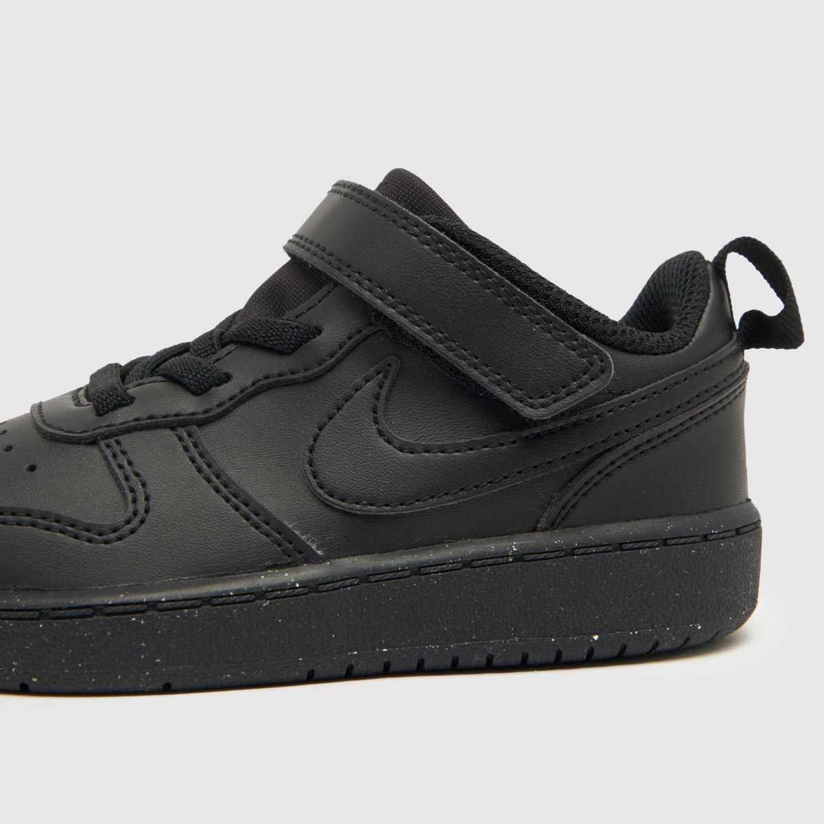 Nike svarta Court Borough låga Recraft småbarnsskor