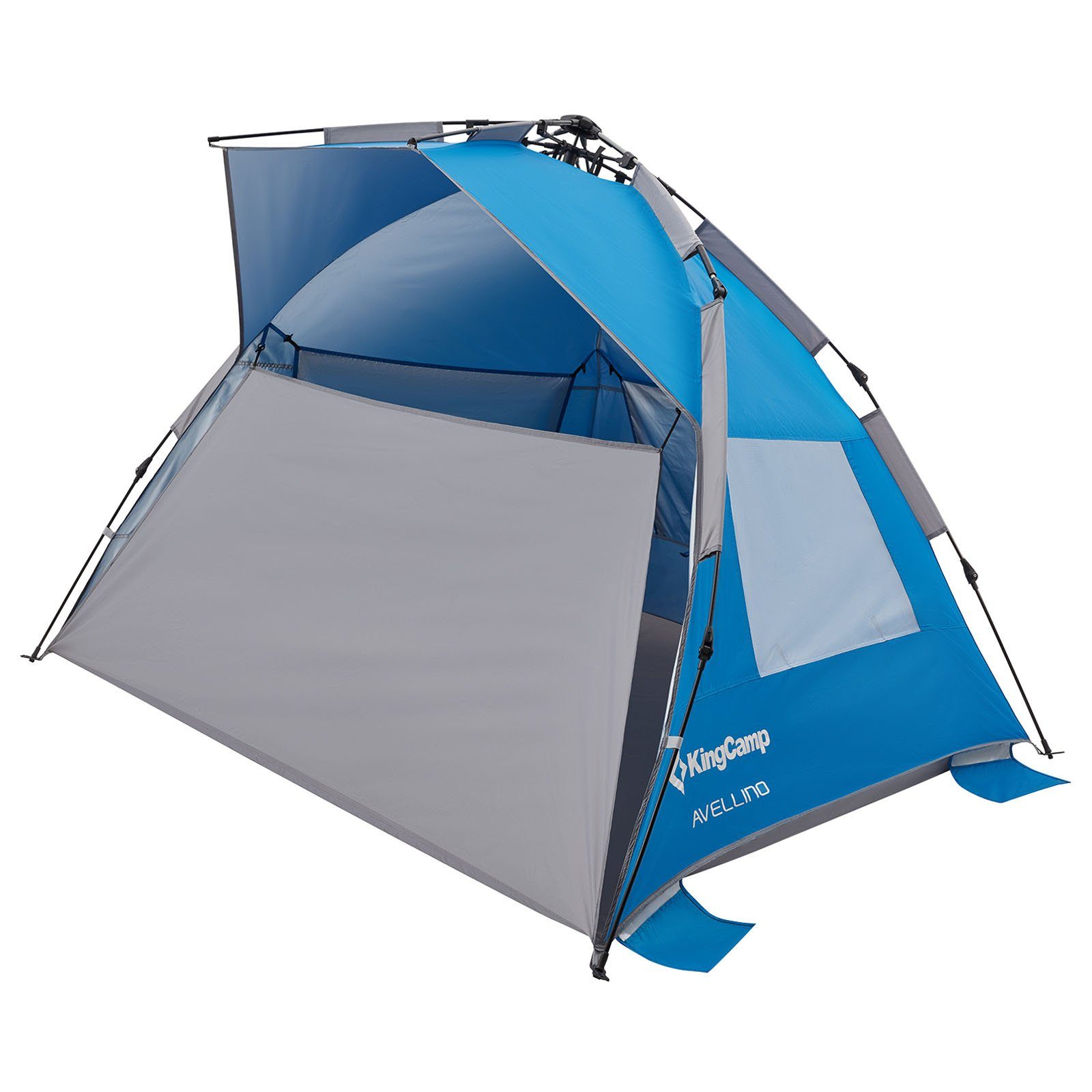 KingCamp Strandmuschel Strand Muschel Avellino Sekunden, Zelt XL Quick Pop Up Automatik UPF50+