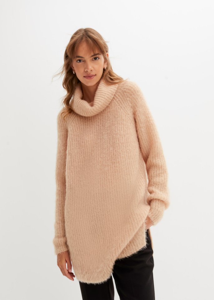 Oversize-Rollkragenpullover