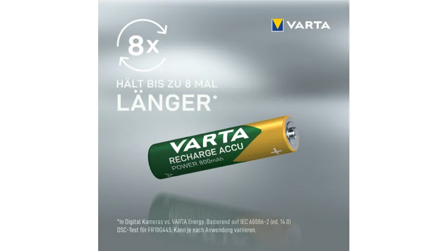 VARTA Wiederaufladbare Batterien Accu Power AAA 56703