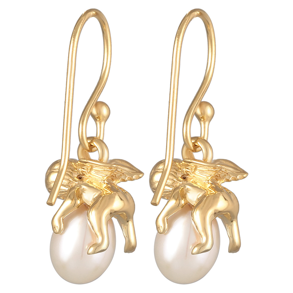 Elli Elli Boucles d'Oreilles Femmes pendentif d'oreilles ange gardien élégant avec Per Boucles d'oreilles