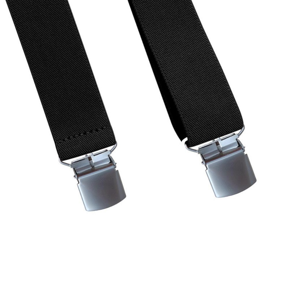 SCOSPORT Hosenträger Hosenträger Herren - breite Träger, Hosenträger X-Form (mit 4 starken Metall Clips, 1-St., Verschiedenen Farben) Elastische Riemen