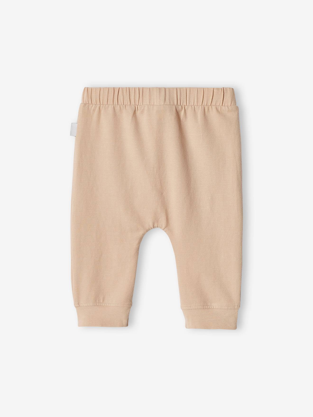 Pantalon naissance en maille souple BASICS beige