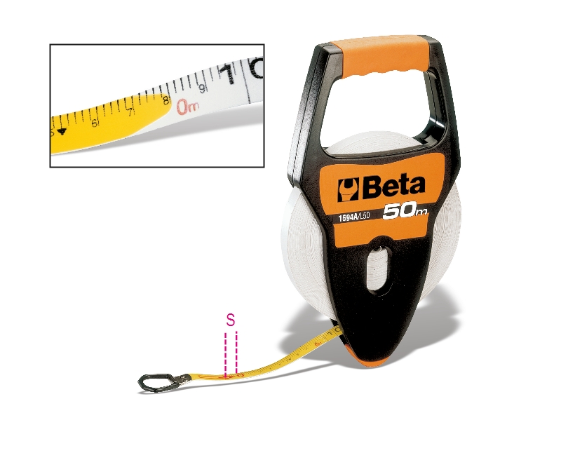 Beta 016940230 1694A/L30 - Cinta métrica con mango de 30 m