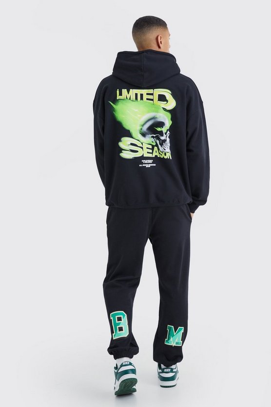 Oversize Jogginghose mit Print