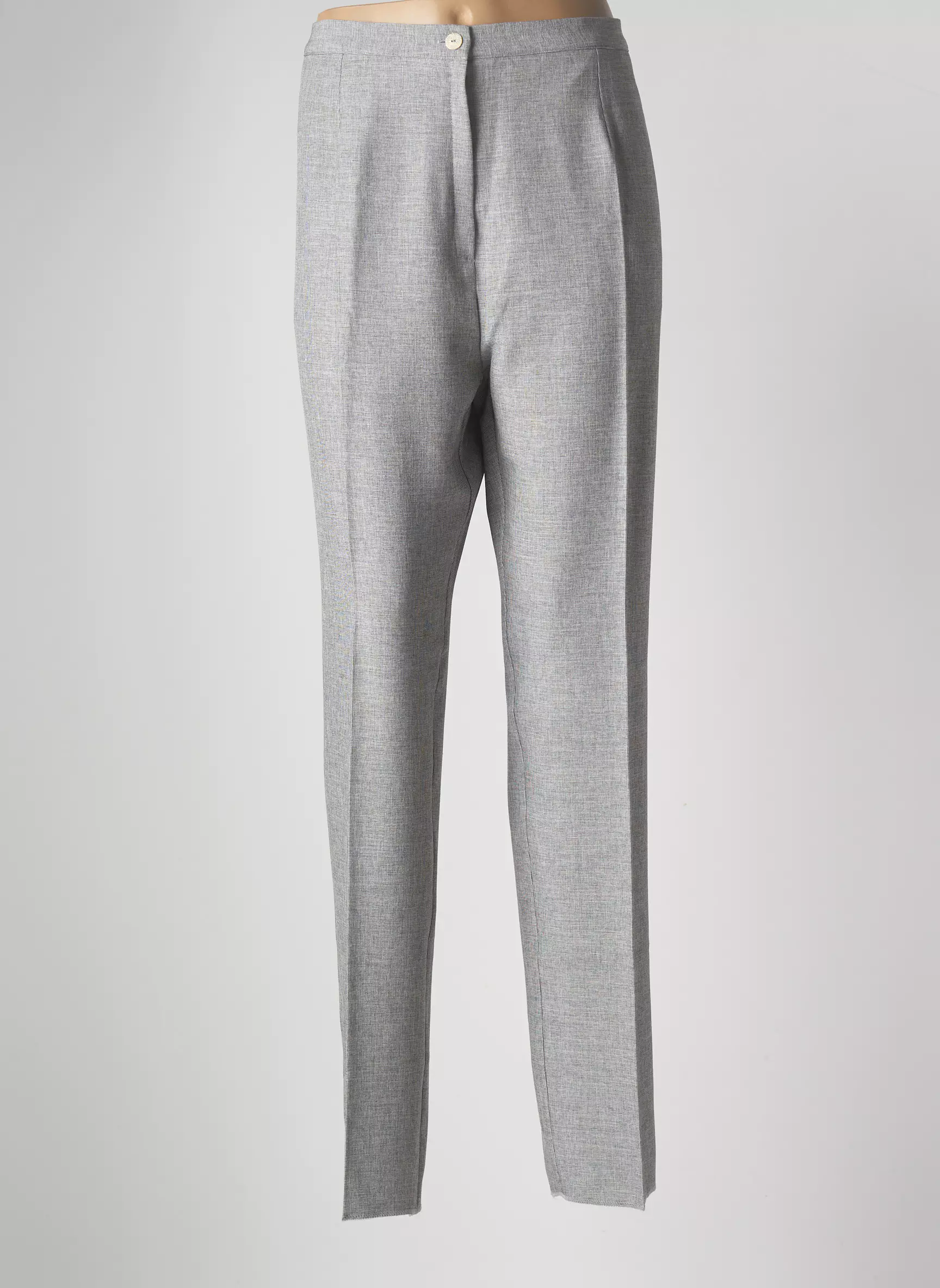 Gevana Pantalons Droits Femme couleur gris