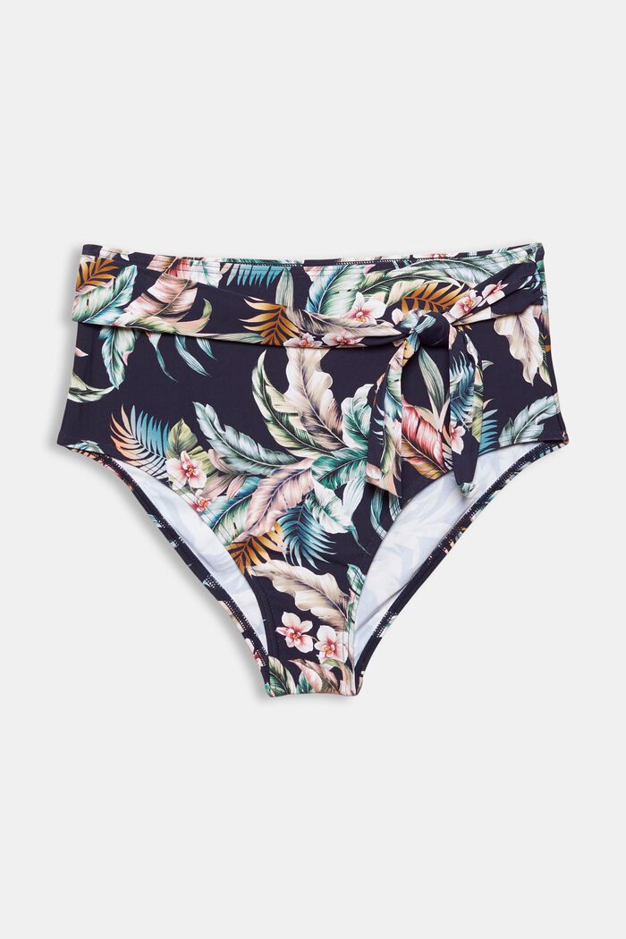 Recycelt: Highwaist-Bikini-Slip mit Print