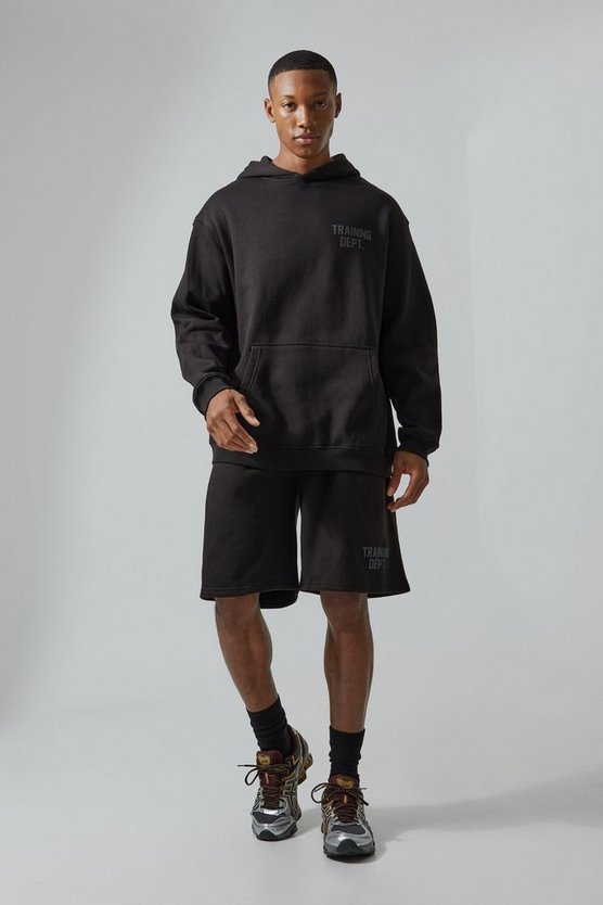 Man Active Oversize Training Dept Shorts-Set