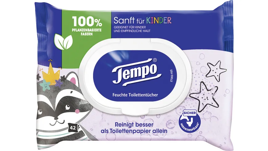 Tempo feuchtes Toilettenpapier Sanft für Kinder
