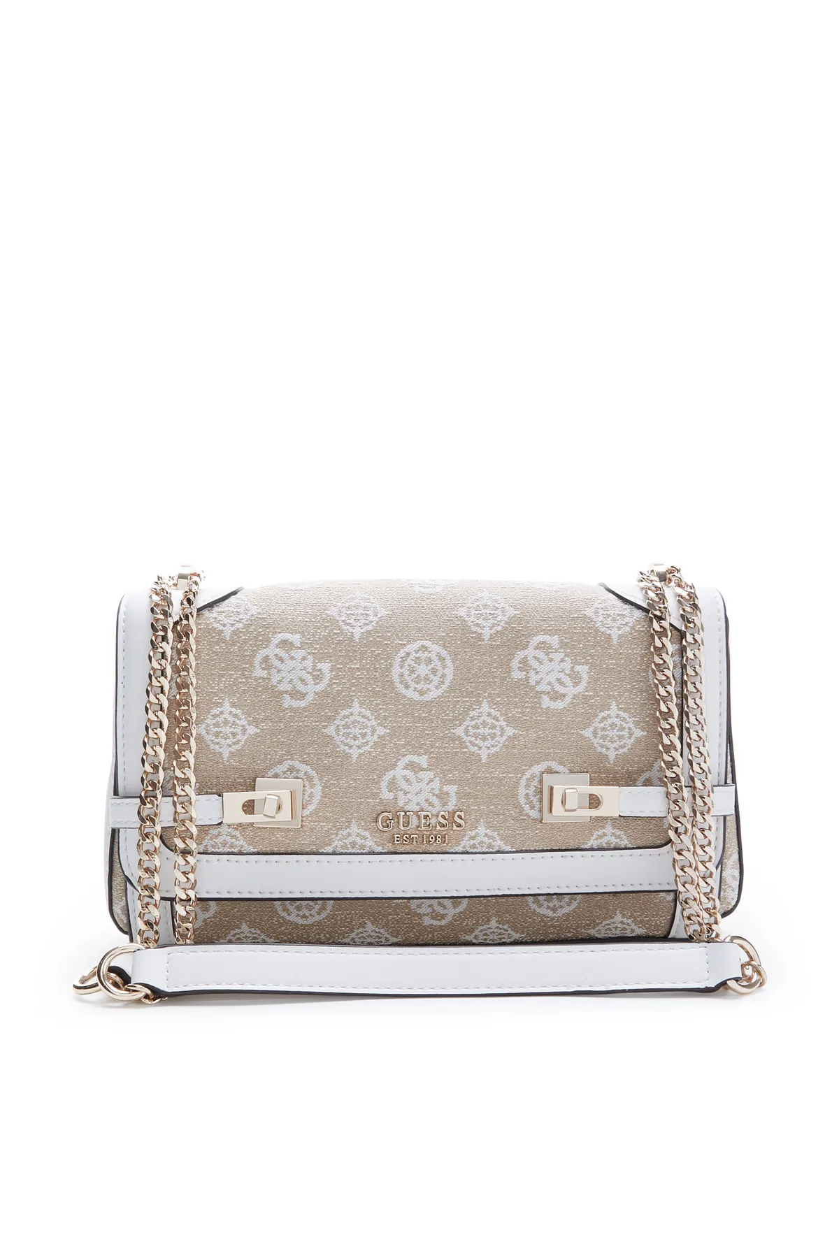 Guess  Loralee Damen Schultertasche Weiß Hwjg92-26210-wlo