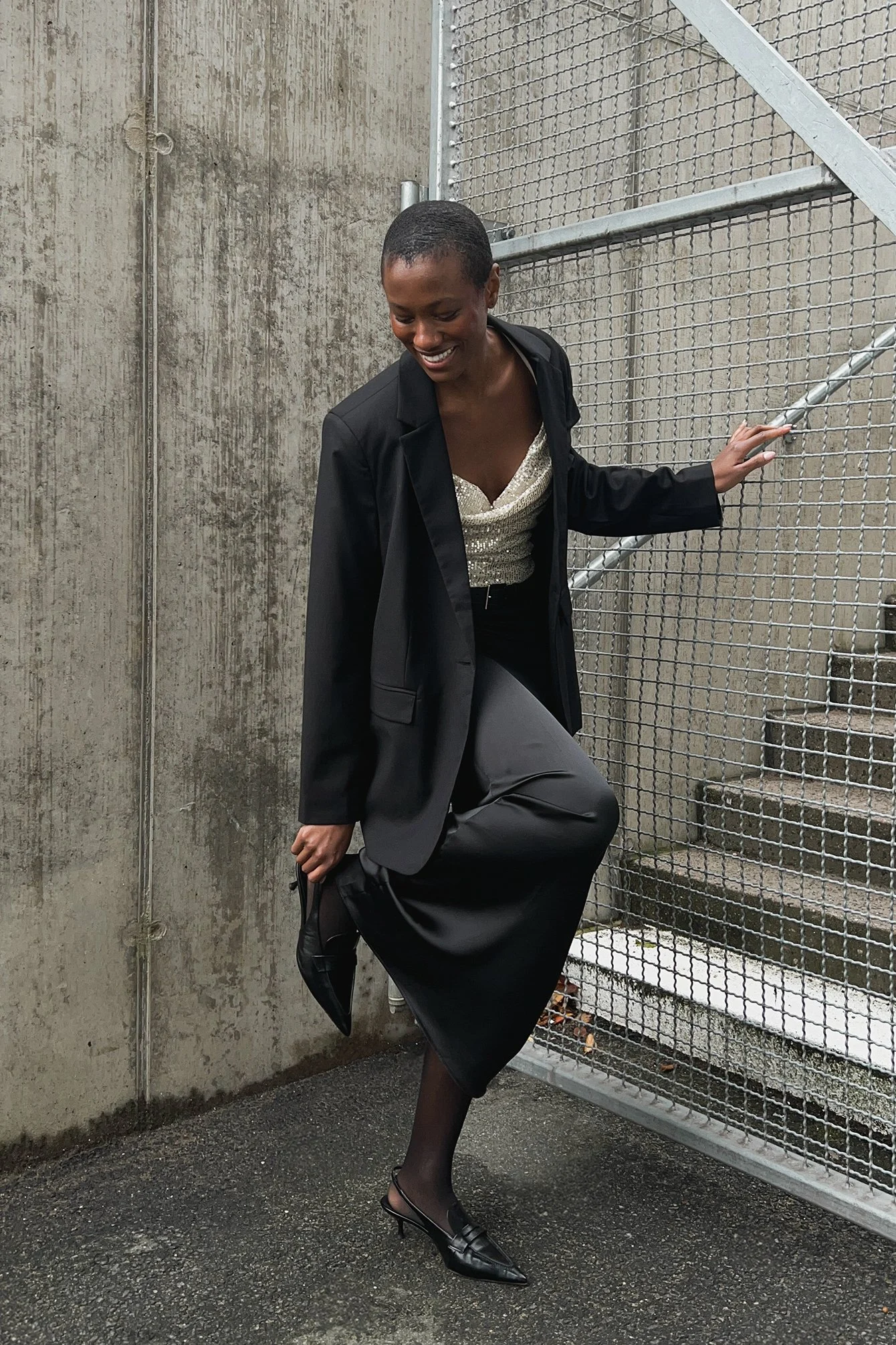 Taillierter Blazer mit Oversized-Passform