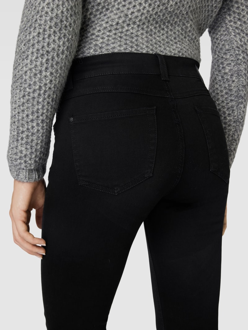 Bootcut Jeans im 5-Pocket-Design Modell 'LENI' in schwarz