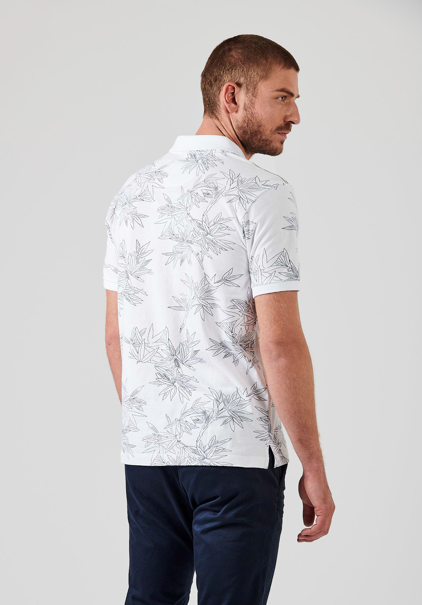 NERRY  Polo blanc homme 100% coton