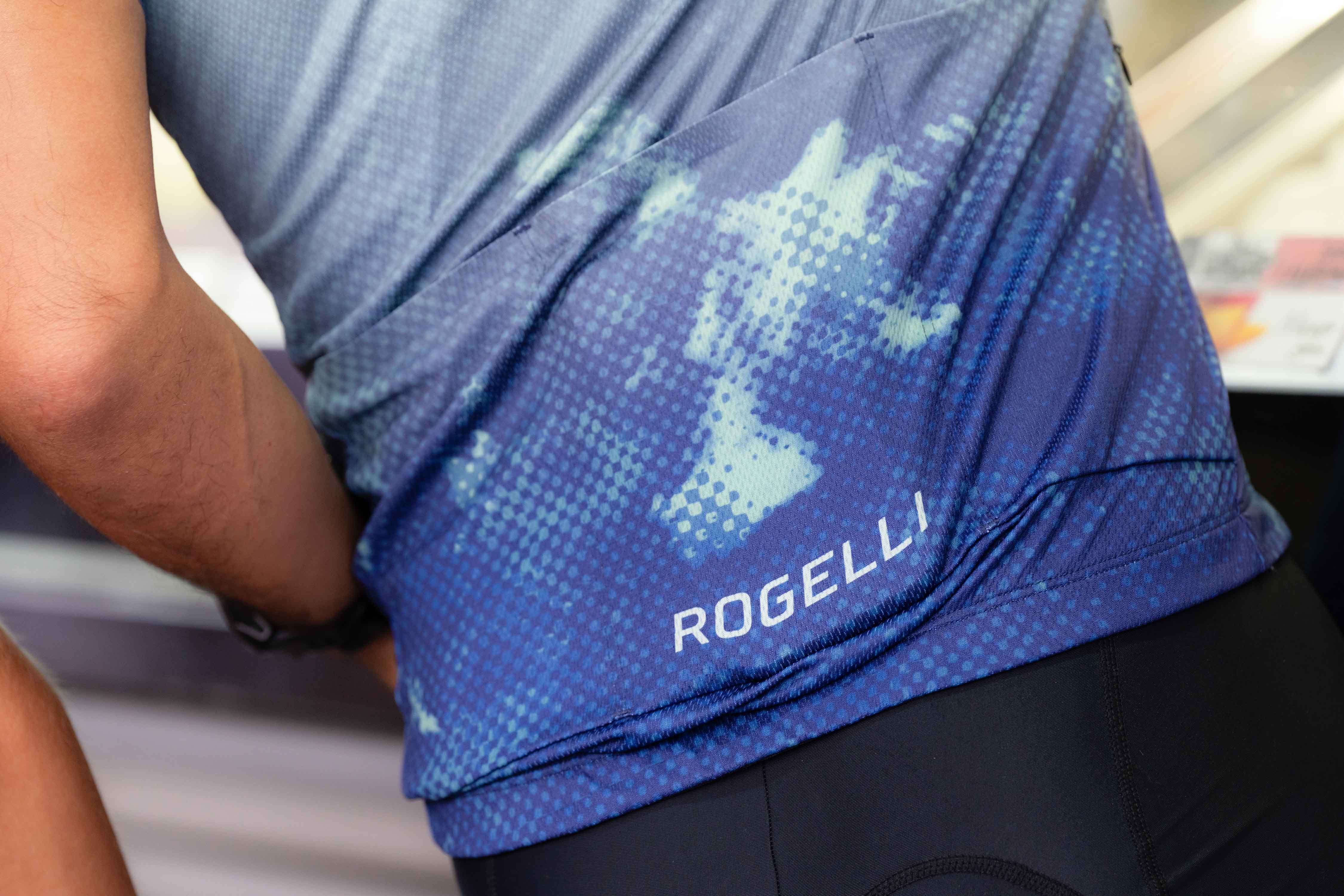 Rogelli Nebula Blau Herren Radtrikot Kurzarm
