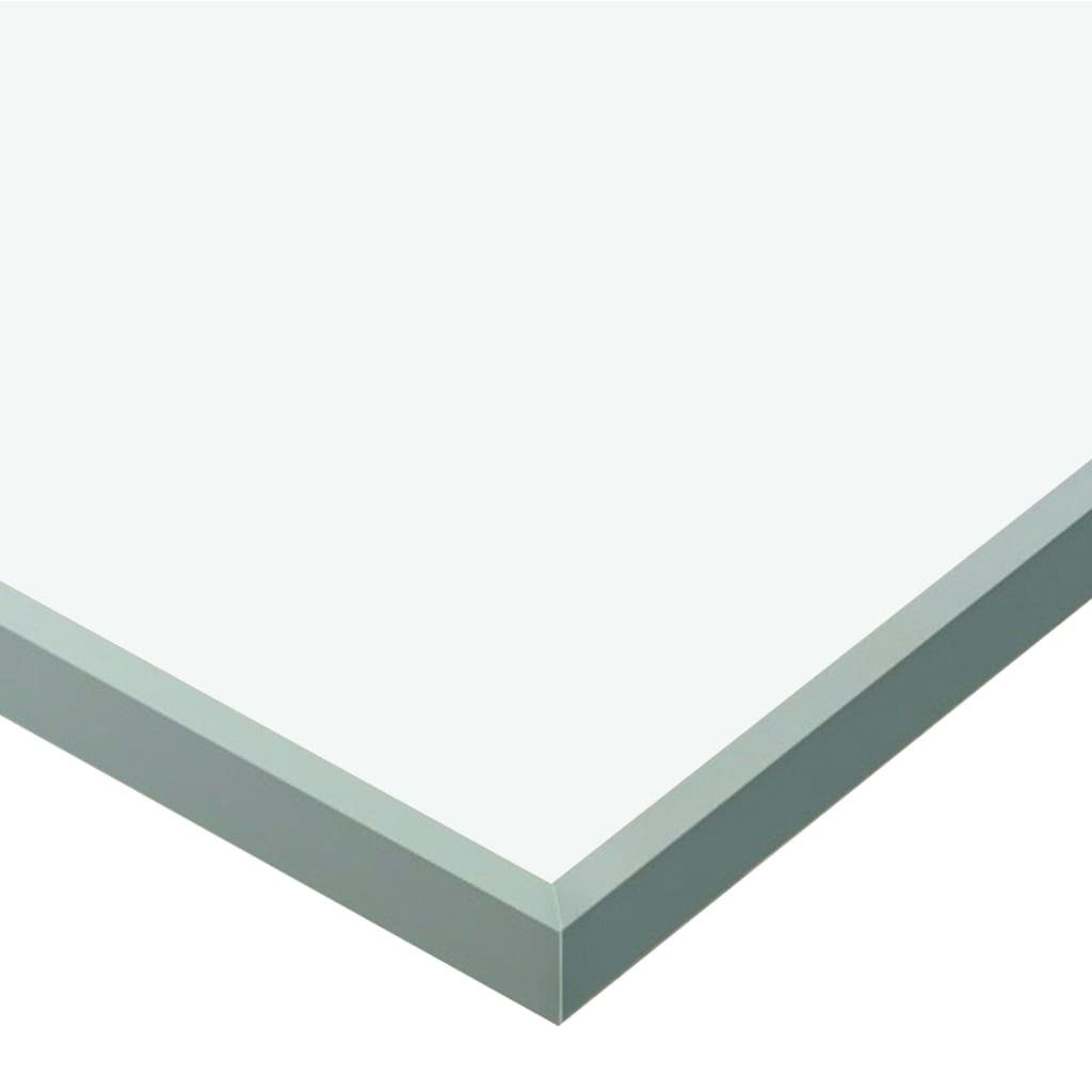 vidaXL Zimmertür Schiebetür ESG-Glas und Aluminium 90x205 cm Silbern