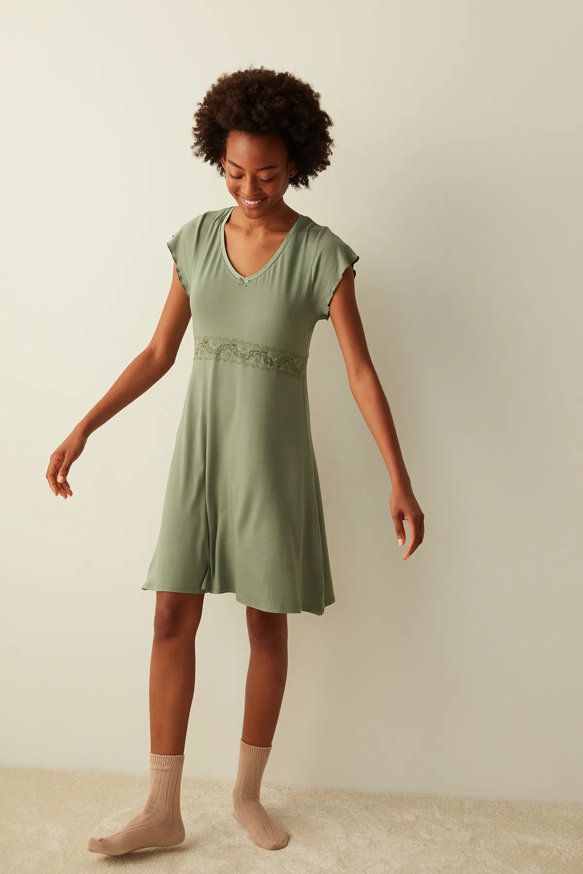 Penti  Nachthemd „Amelia“ mit Spitzenkleid