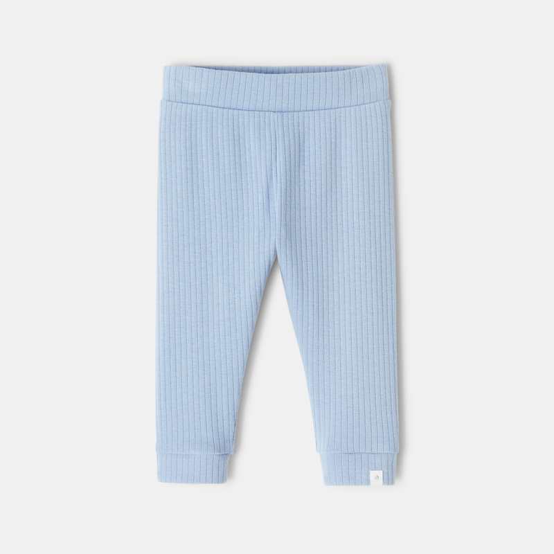 Legging en coton bio bleu naissance Absorba
