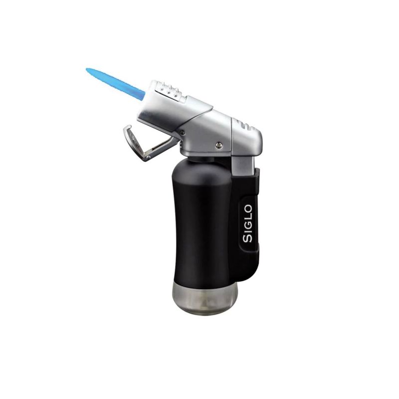 Siglo Mini Torch Lighter Glossy Mattschwarz, Zigarettenanzünder