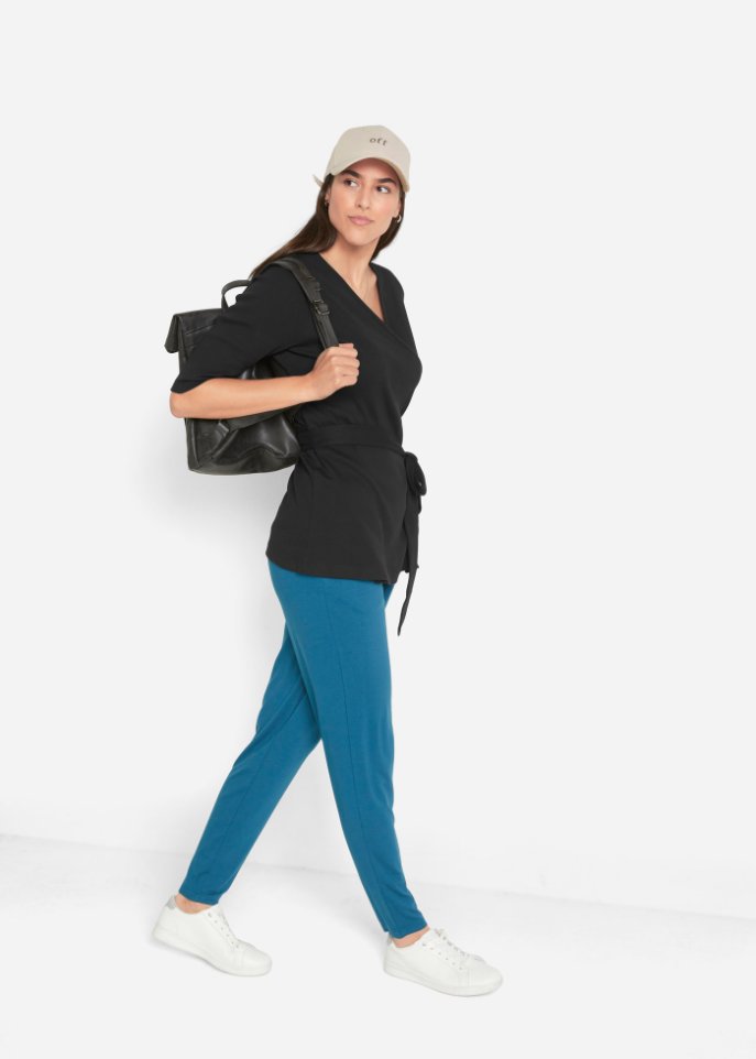 Ripp-Wickelshirtjacke, 1/2 Arm