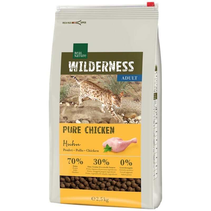 REAL NATURE Trockenfutter REAL NATURE WILDERNESS Adult Pure Chicken 2,5 kg
