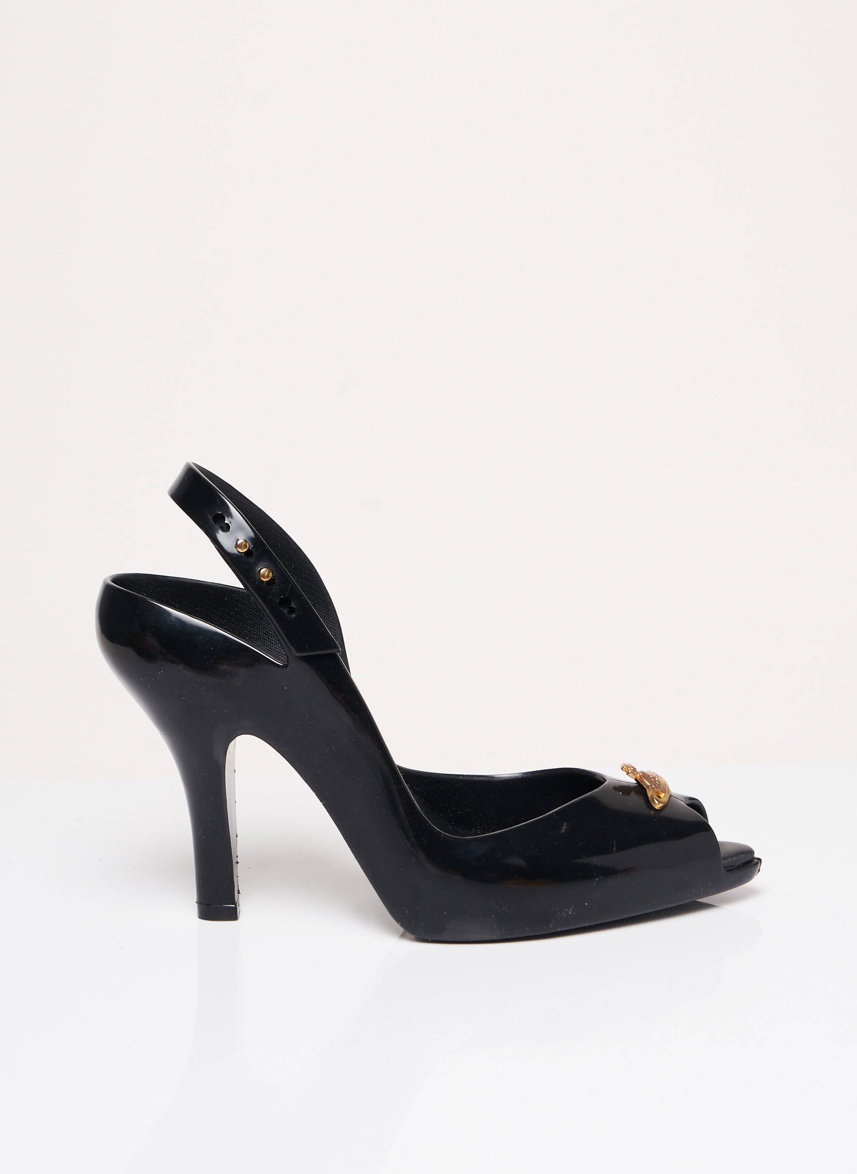 Melissa Sandales Nu Pieds Femme couleur noir