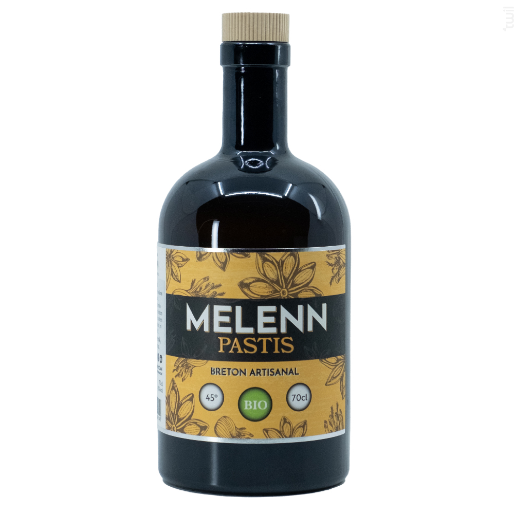 Pastis Breton MELENN bio 45° 70cL Distillerie Breizh'cool