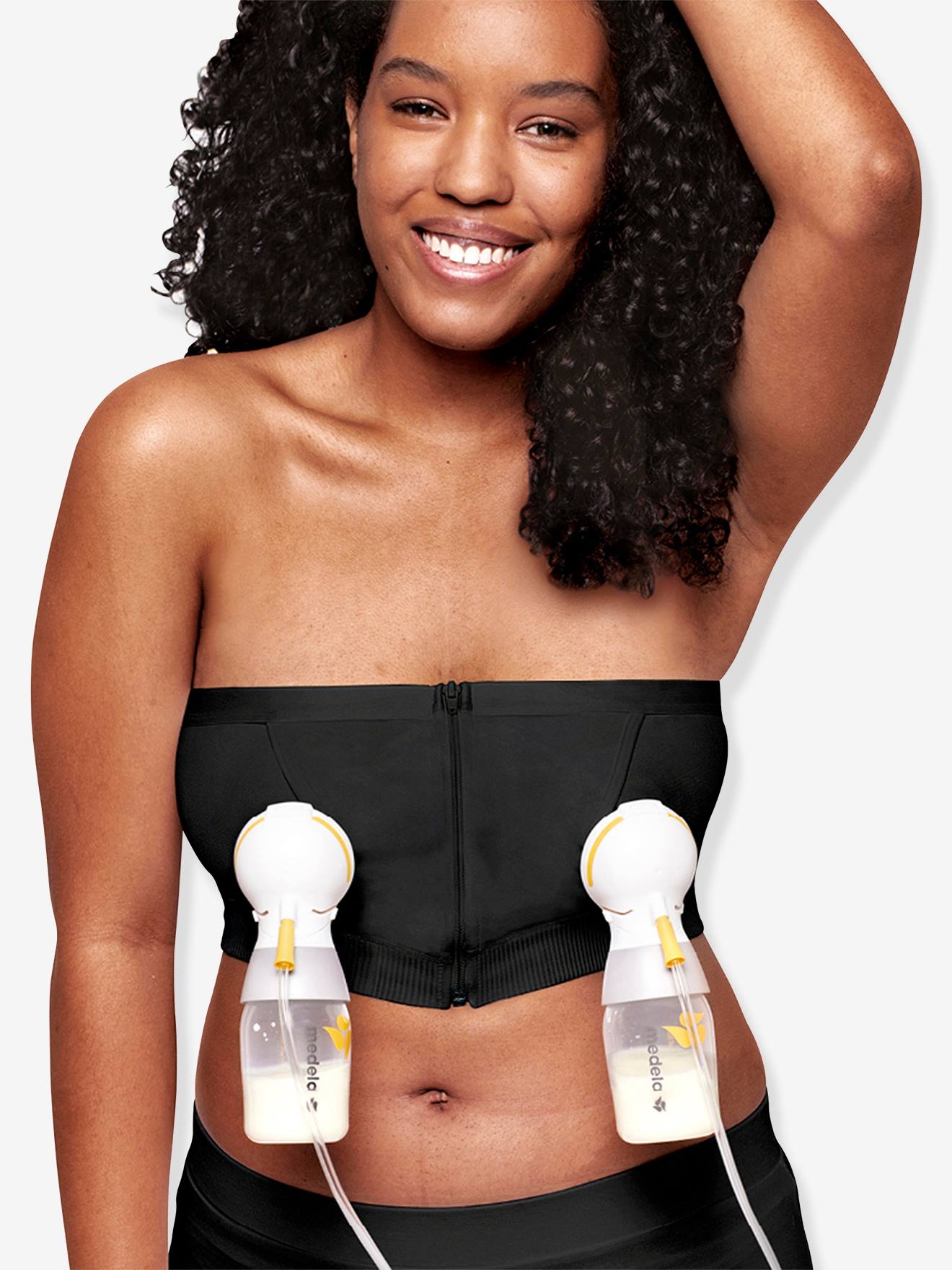 Bustier d’expression MEDELA Hands-free pour lait maternel noir