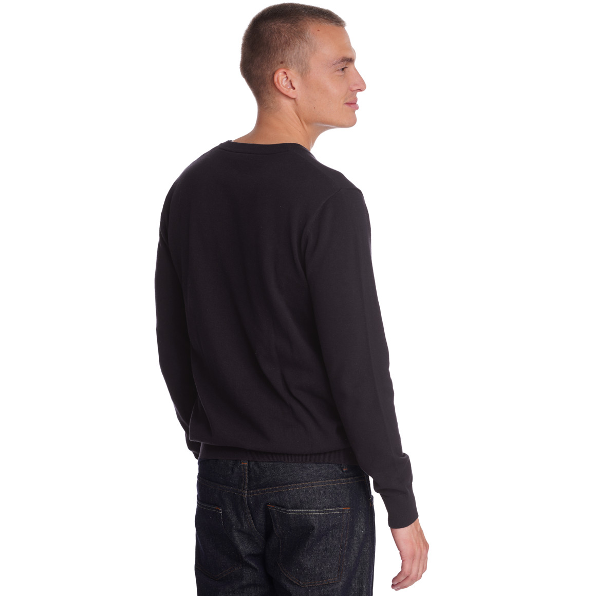 Herren Feinstrickpullover mit V-Ausschnitt