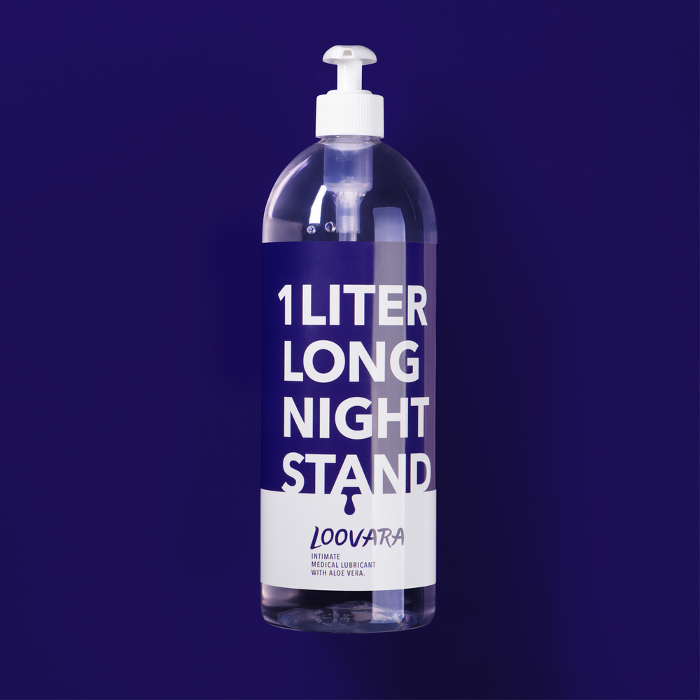 loovara 1 Liter Long Night Stand - Lubrifiant avec Aloe Vera gel lubrifiant