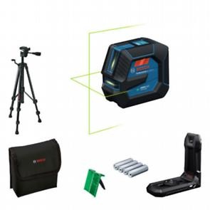 Bosch Blue 0601065601 GLL 20-22 G - Grøn linjelaser med 4x AA-batterier og stativ BT150