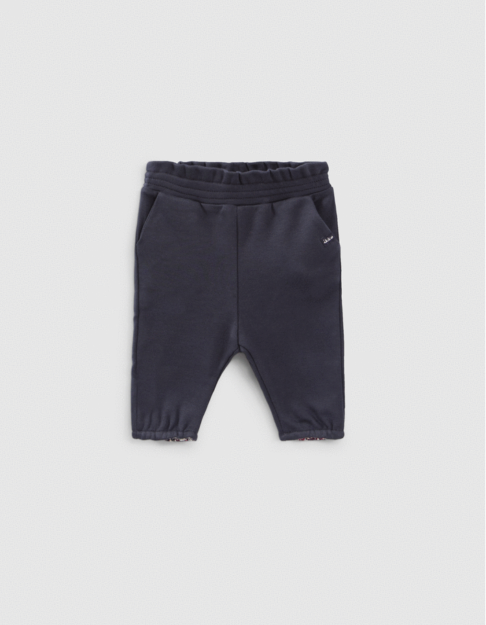 Jogging réversible imprimé étoiles et marine bébé fille