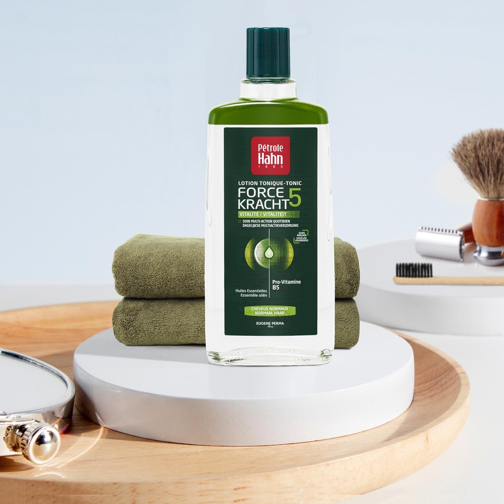 Pétrole Hahn Lotion Tonique Force 5 Vitalité Soin capillaire multi-action quotidien pour cheveux normaux