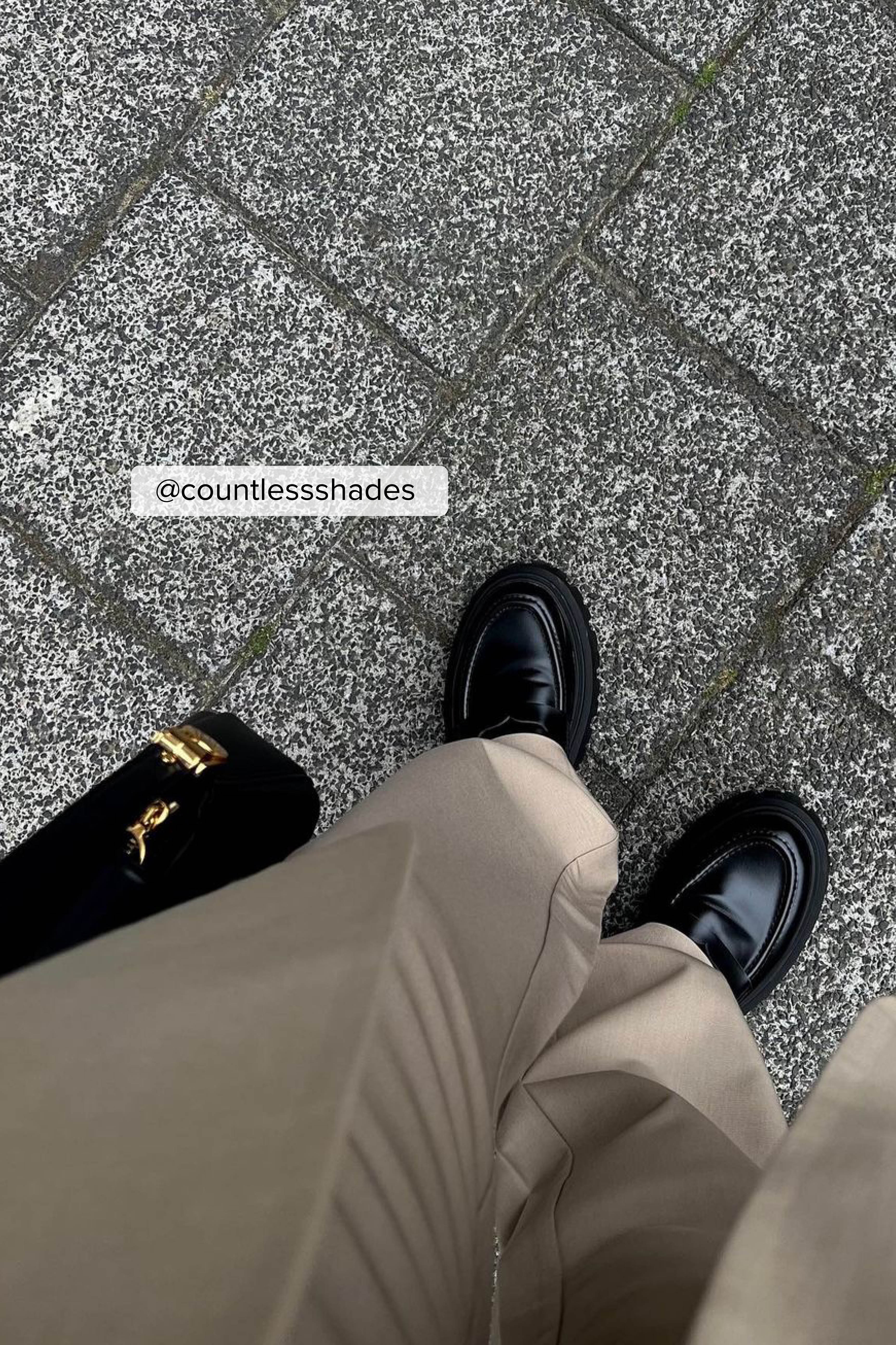 Melange-Anzughose mit mittlerer Taille