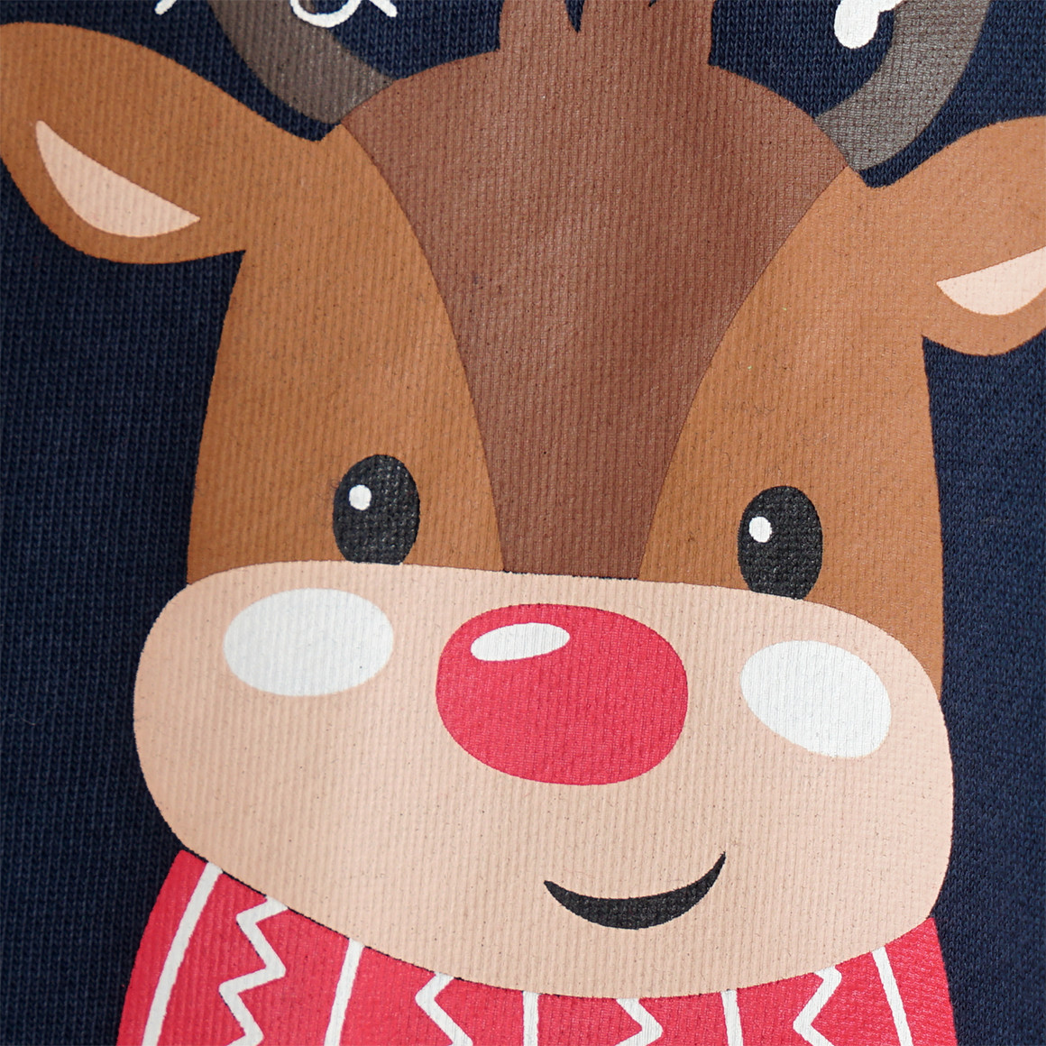 Baby Weihnachtssweatshirt mit Print dunkelblau