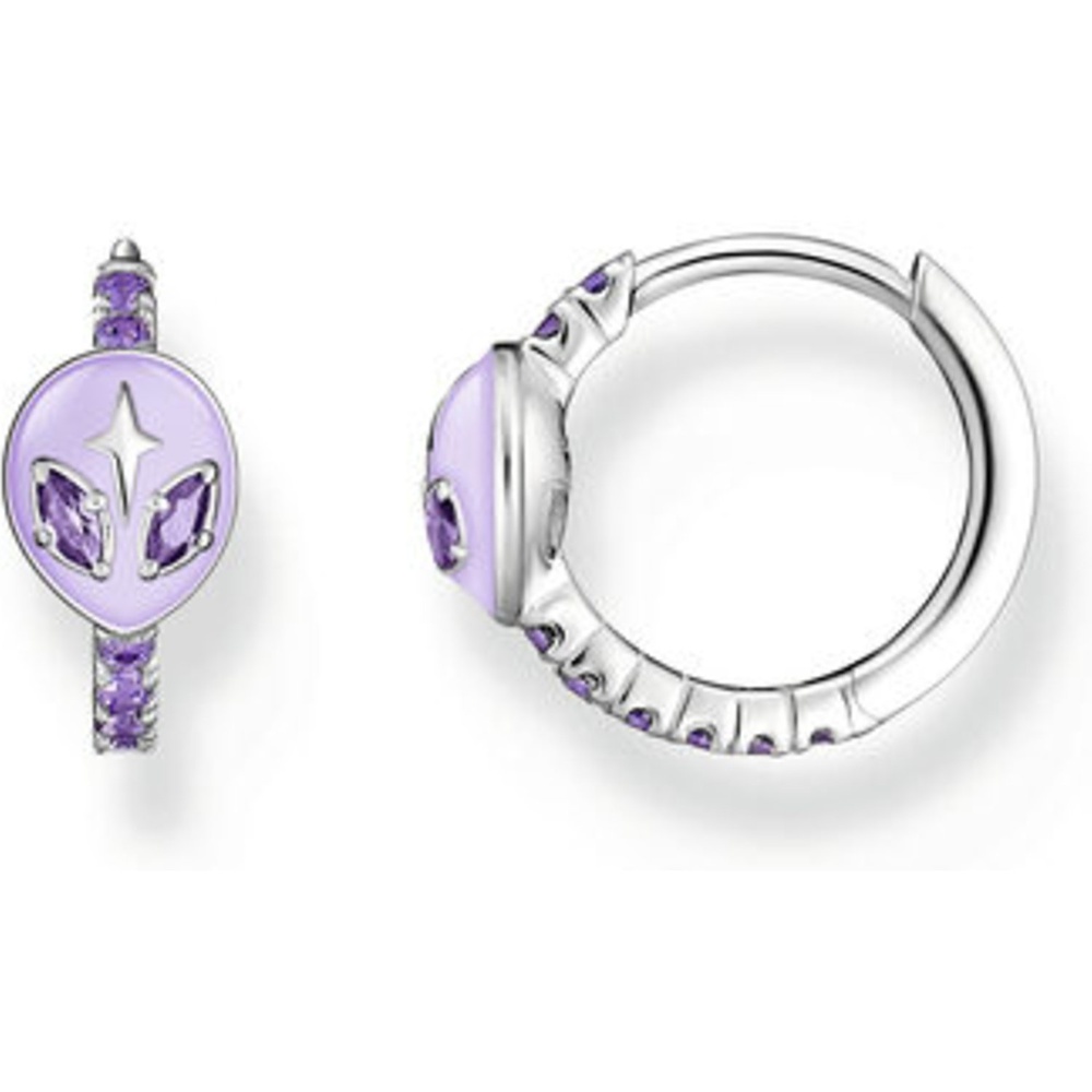 Thomas Sabo Créoles Argent, Émail Boucles d'oreilles