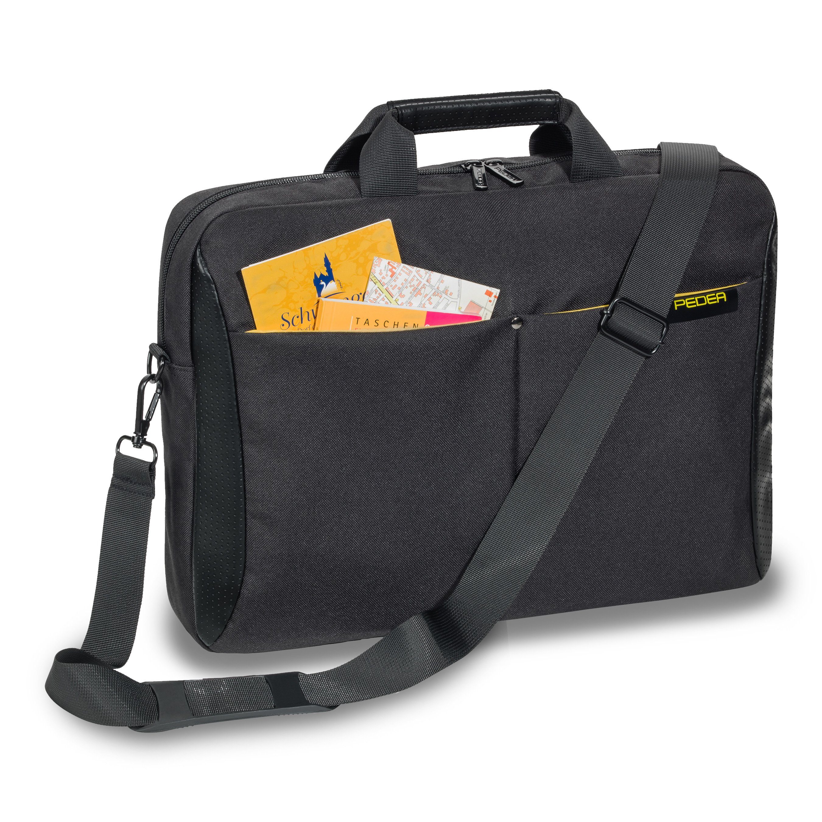 PEDEA Laptoptasche LIFESTYLE (15,6 Zoll (39,6 cm), dicke Polsterung, wasserabweisenden Materialien, einfache Handhabung, lange Reißverschlüsse