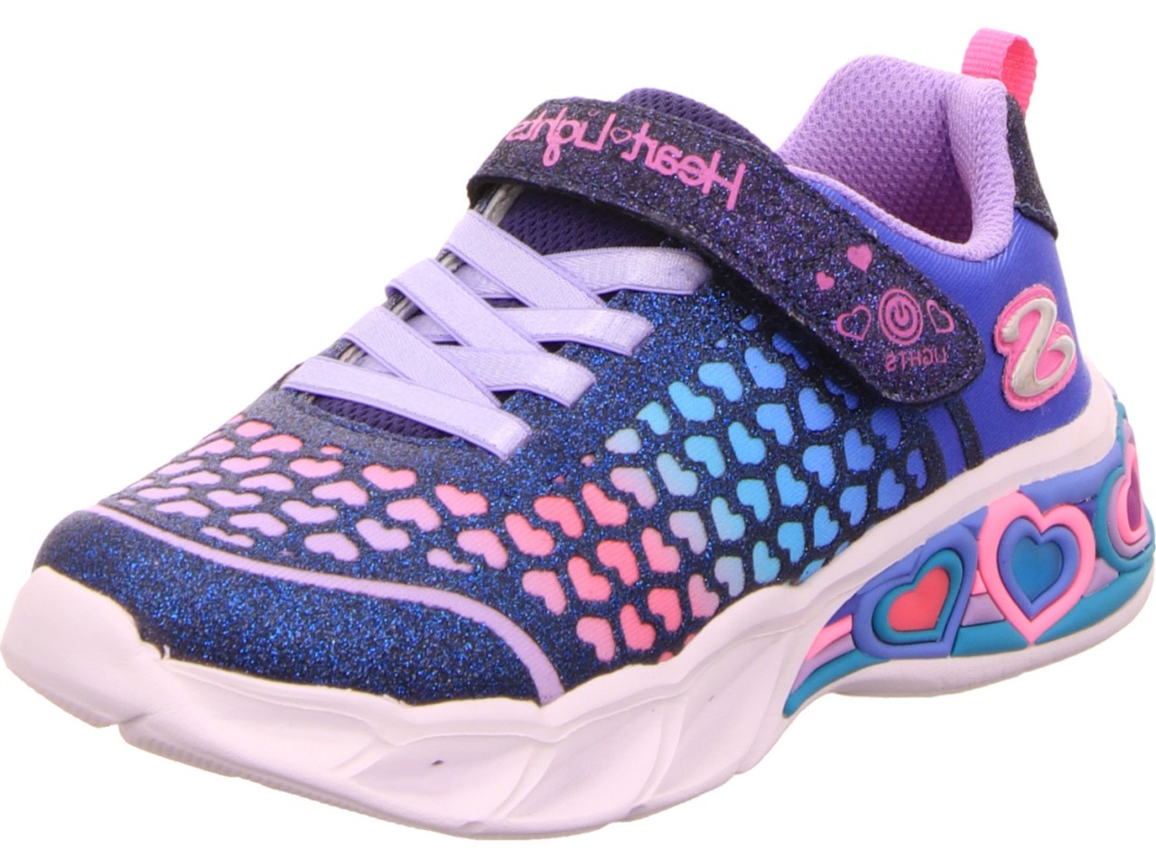 SKECHERS Freizeit Schnürer grün SWEETHEART LIGHTS LOVELY COLORS