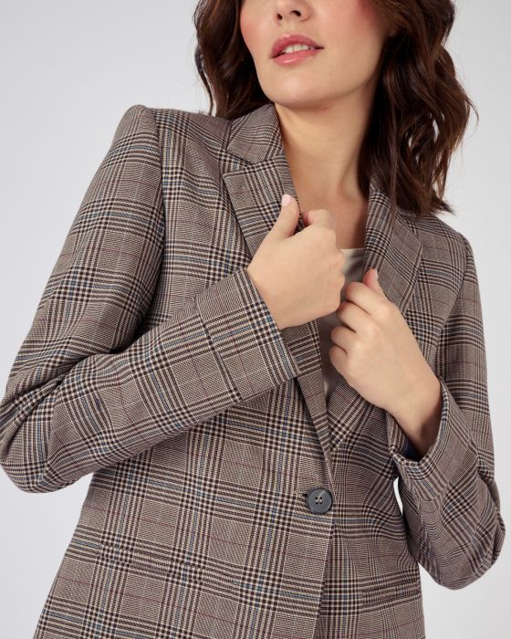 Veste de tailleur à carreaux