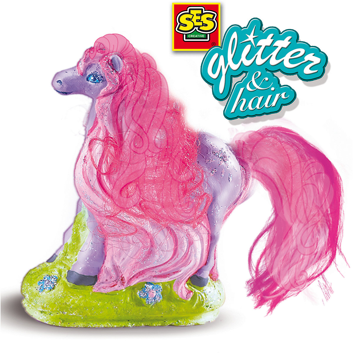 Kreativset Gießen und Anmalen - Glitzerpferd