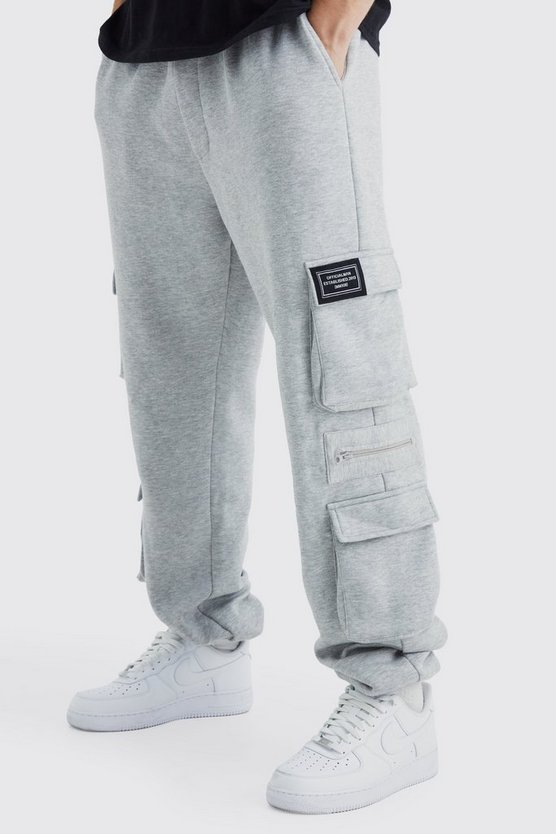 Tall Jersey Cargo-Jogginghose mit Reißverschluss-Detail