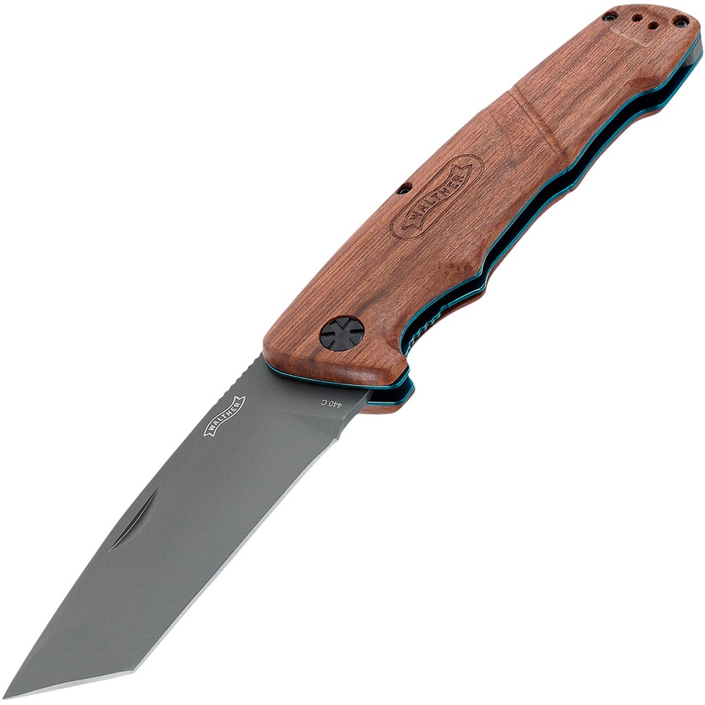 Walther Messer BWK 4 Blue Wood Knife