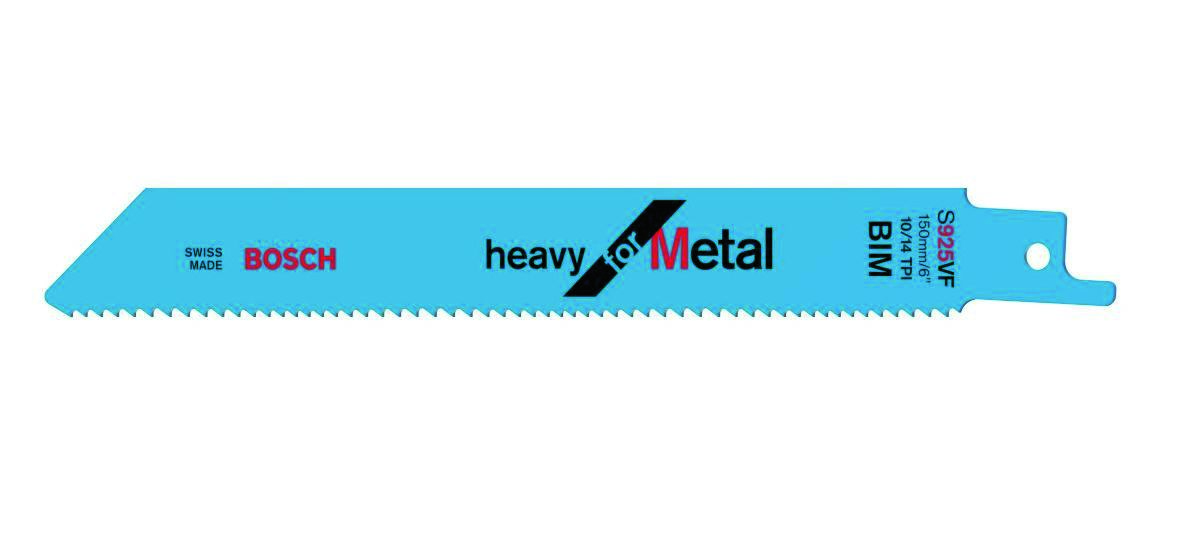 Bosch Blue Accessories 2608657407 S925VF Säbelsägeblatt Heavy für Metall 150 mm 5 Stück