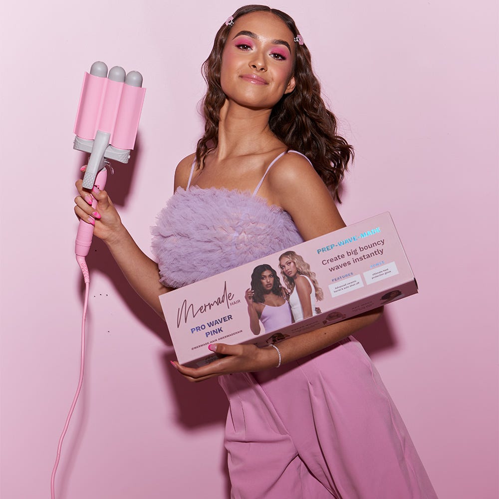 Mermade Hair Pro Waver 32 mm Pink