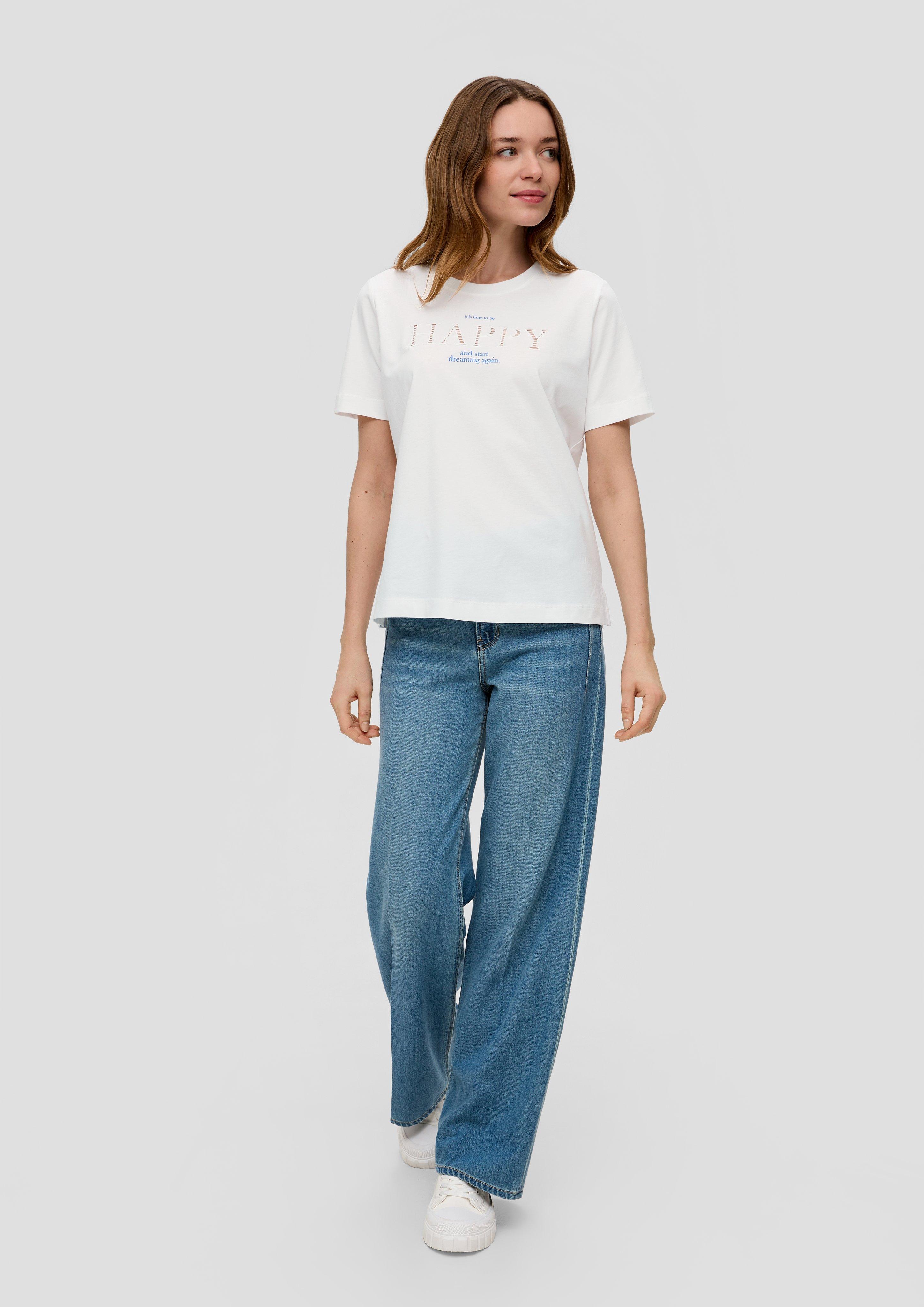 T-Shirt mit Frontprint  2144448-02D0